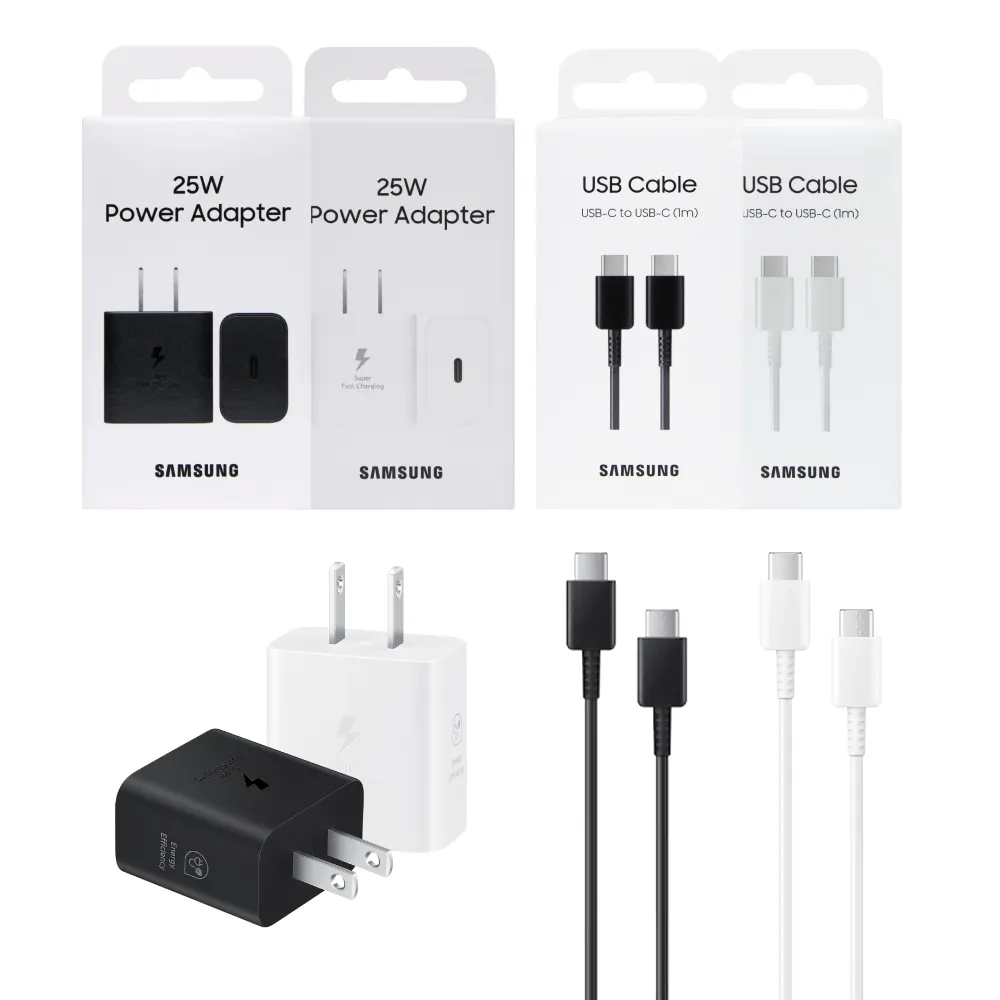 【Samsung 三星】原廠 25W PD 3.0超快充T2510+3A 1m 雙Type C 線DA705(台灣公司貨)