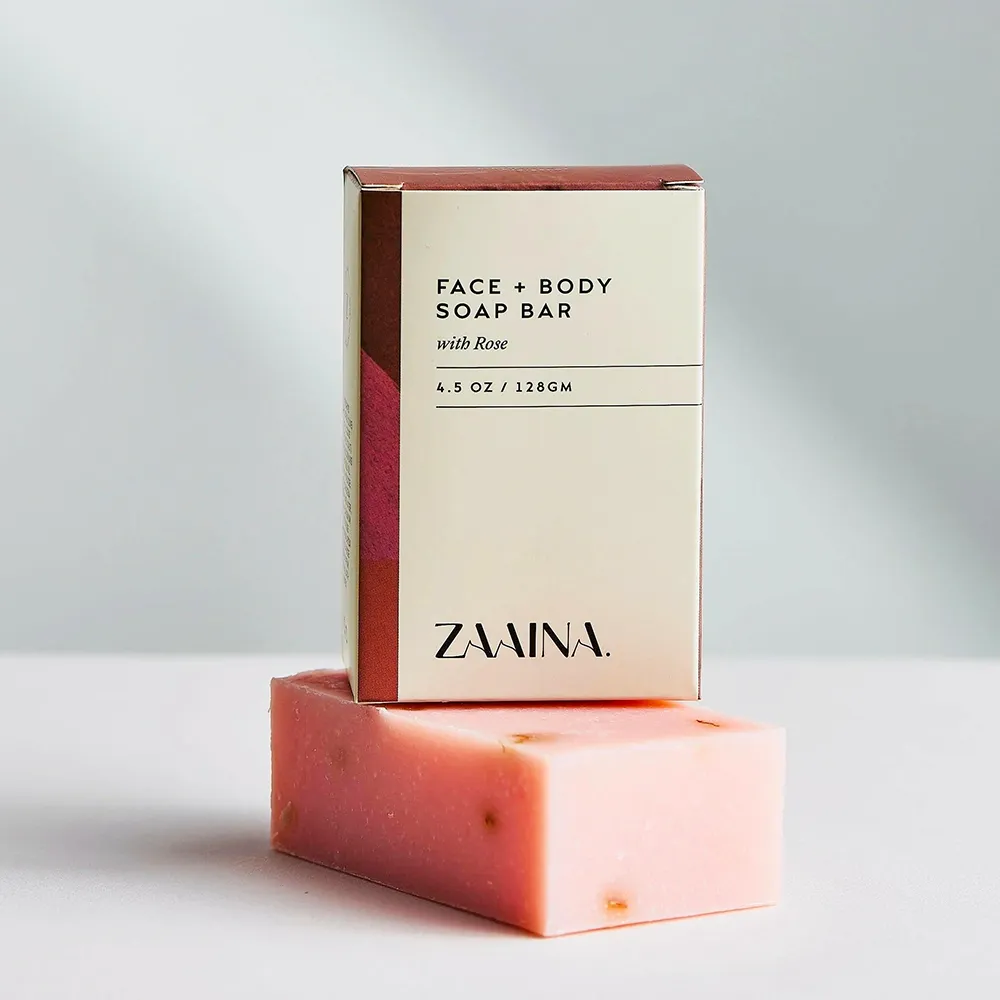 ZAAINA 薩伊娜玫瑰保濕花香皂 4.5oz