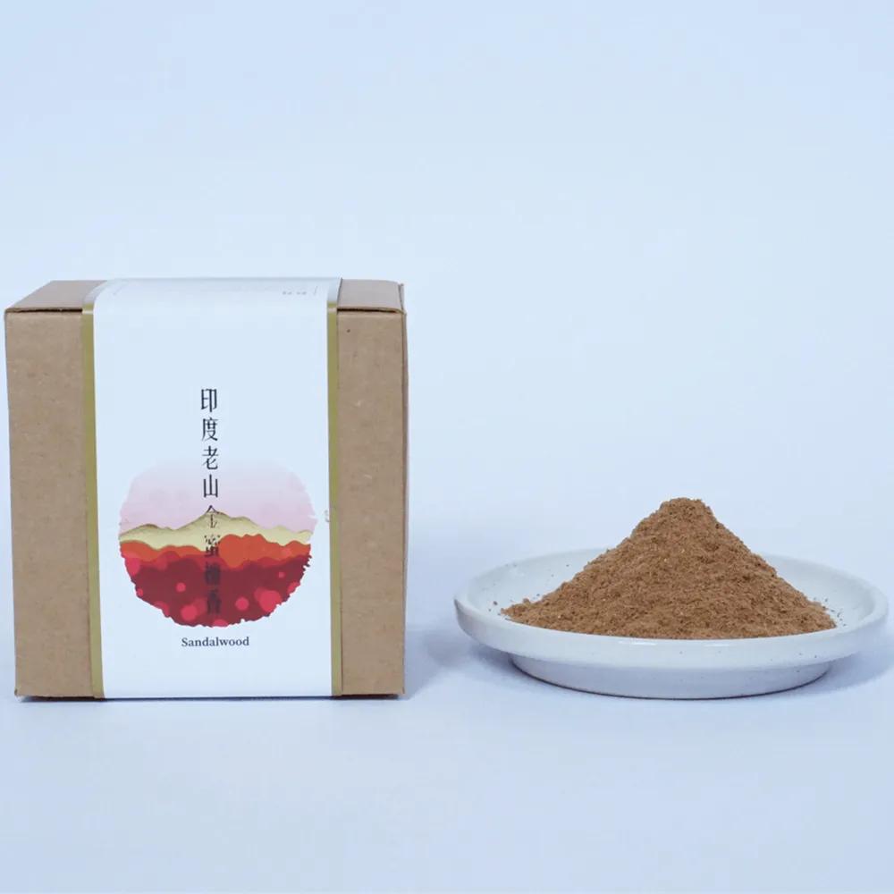 【MU LIFE 荒木雕塑藝品】經典珍藏-印度老山金蜜檀香粉60克(檀香)