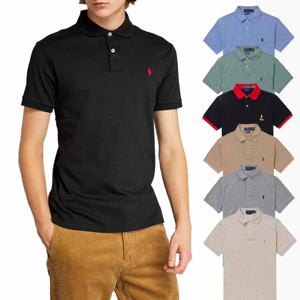 【RALPH LAUREN】RL POLO 經典刺繡小馬短袖POLO衫 上衣-多色選(平輸品/春夏舒適)