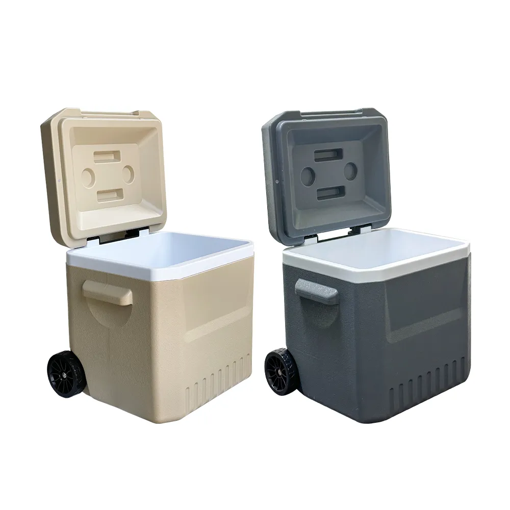【妙管家】伸縮拉桿式拖輪保冷冰桶18L HKI-018(戶外露營野餐發泡保冷箱 釣魚冰箱 烤肉冰桶)