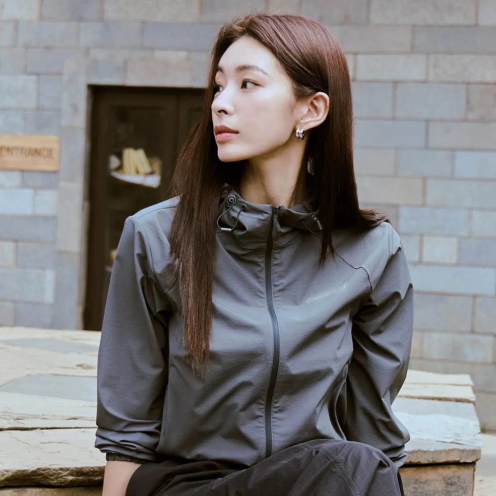 【Discovery Expedition】Freshvent 女版拉練外套 機能外套(DWTR43051-GRD)
