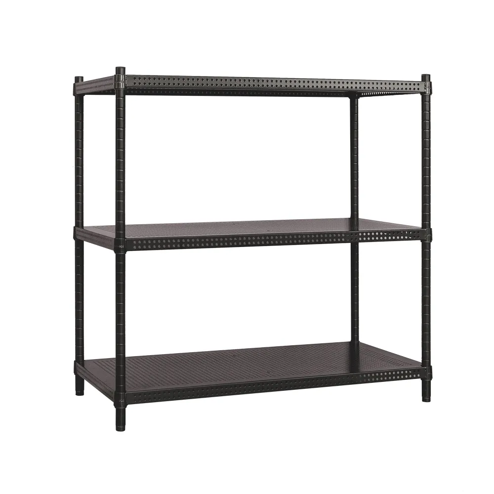 【dayneeds 日需百備】極致美學 90x45x90公分烤漆三層架(沖孔鐵架/收納層架/展示架/層架/鐵架)