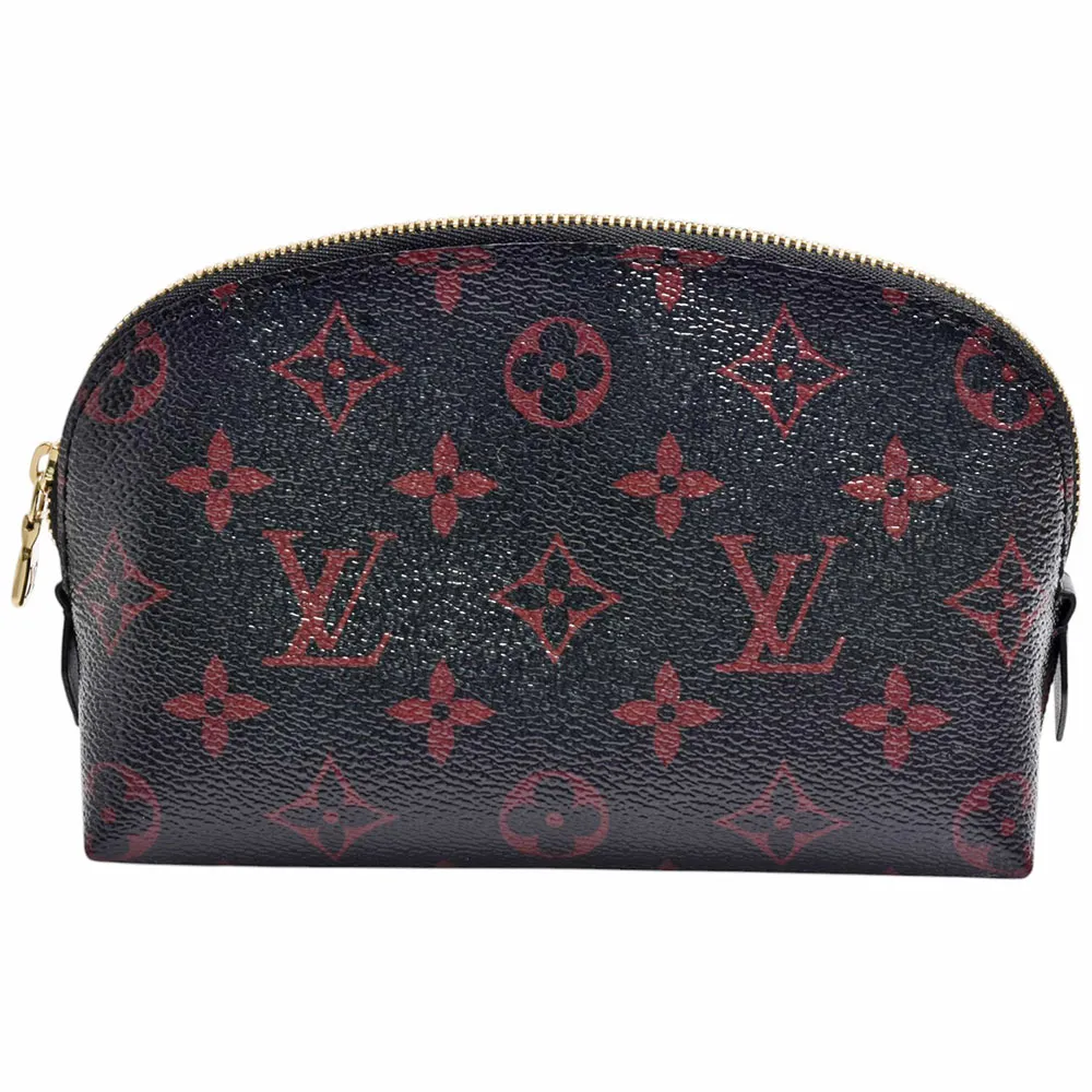 【Louis Vuitton 路易威登】M12593經典Pochette Cosm☆tique PM Tomette印花帆布化妝包