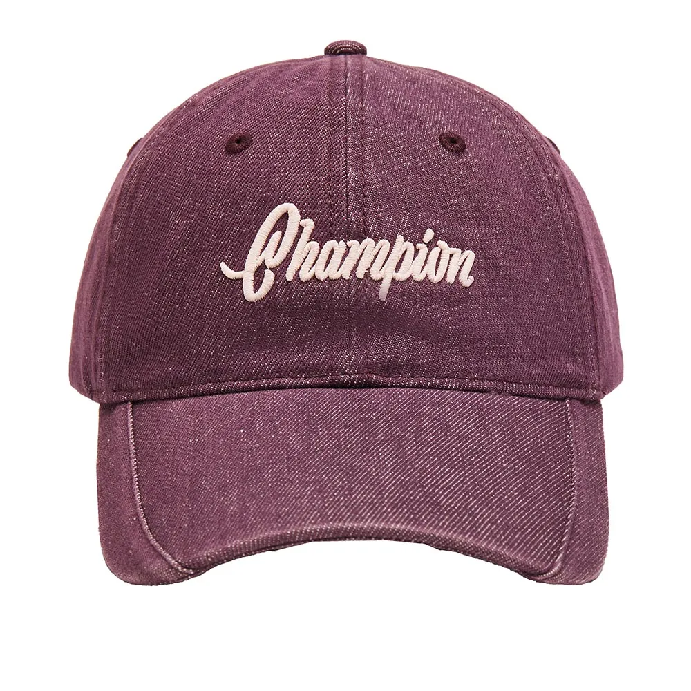 【Champion】官方直營 中性-RETRO CAMPUS 刺繡棒球帽-深紅色/粉紅色(U5CACCU01R5)