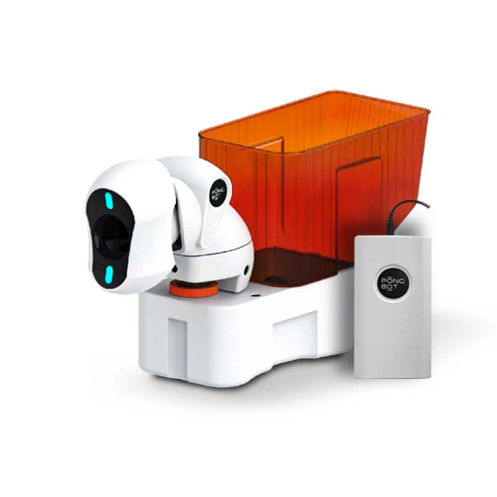 PONGBOT 龐伯特 攜帶型NOVA人工智能AI桌球發球機/乒乓球機器人/全套組(自動發球器 無線遙控)