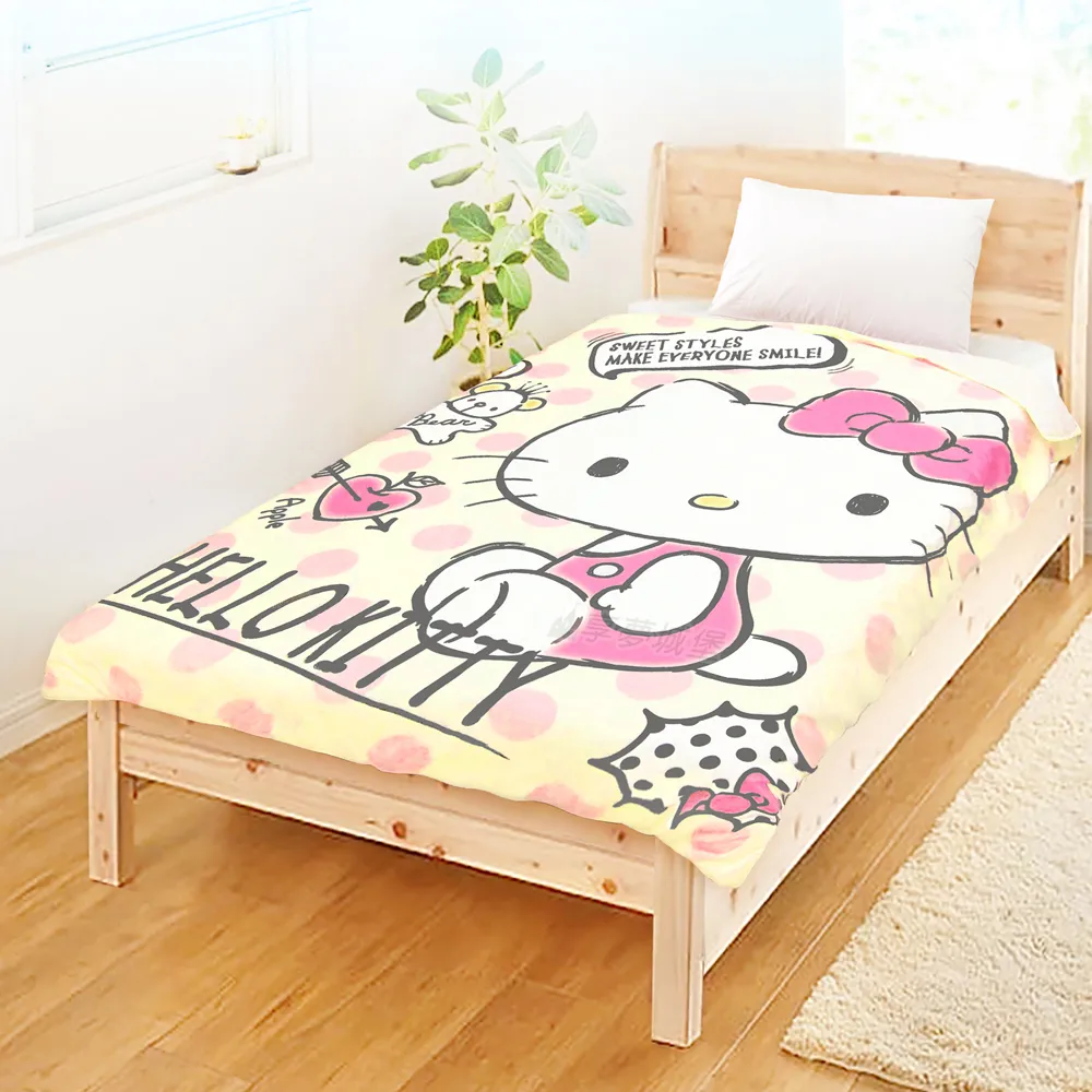 【享夢城堡】110x150cm兒童涼被-HELLO KITTY－卡通 涼被 兒童被 四季被 空調被