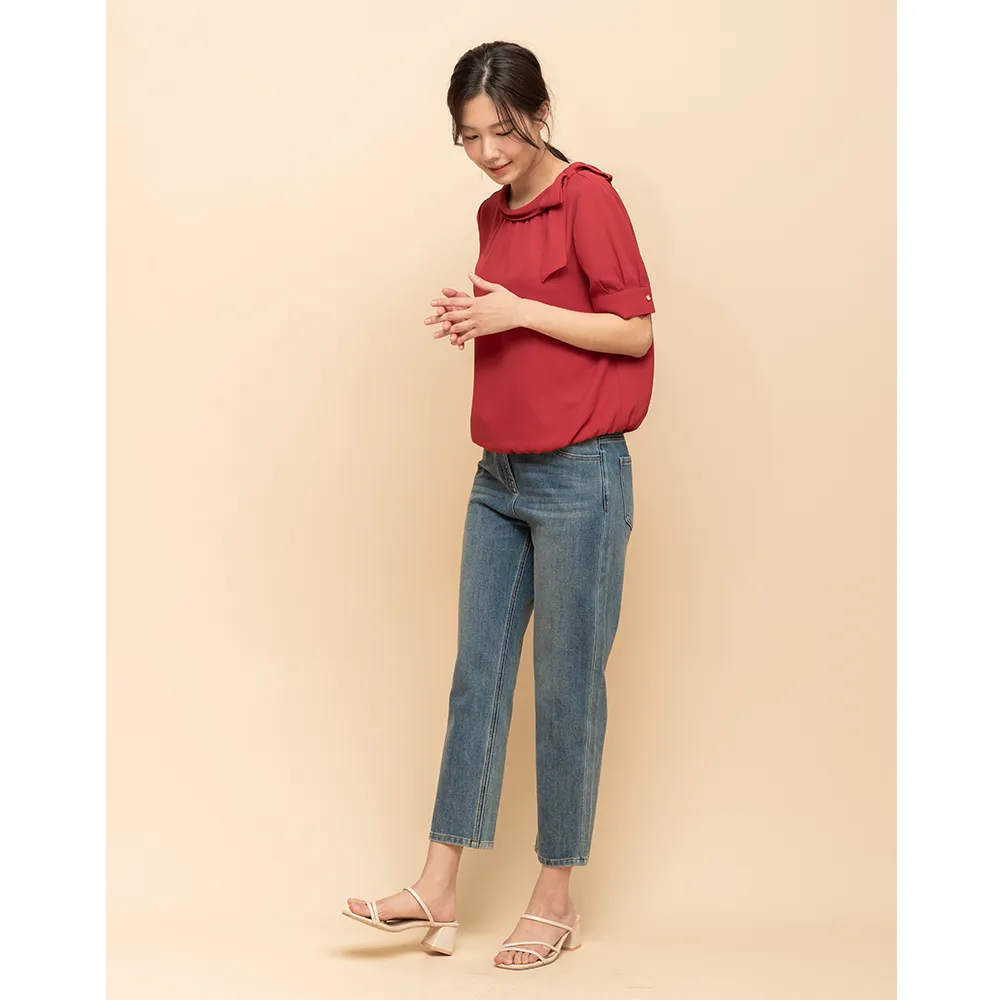 【perng yuh 芃諭名品】自在不羈 九分 刷色 牛仔褲(2025 SS Collection|4A春夏新品上市)