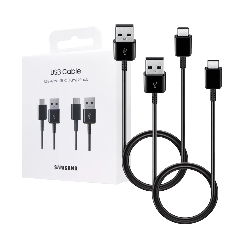 【Samsung 三星】原廠公司貨EP-DG930 Type-C 傳輸線 2入 - 1.5M(新款黑)