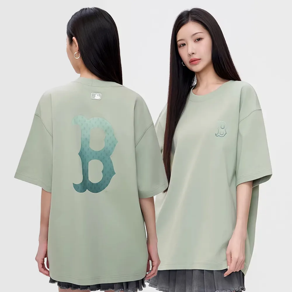 【MLB】短袖T恤 Monogram系列 波士頓紅襪隊 (3ATSM0863-43GNL)