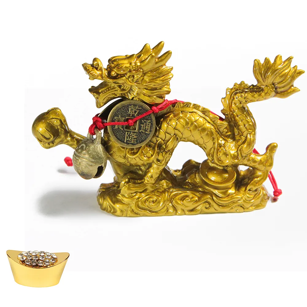 【開運億姊】招財開運旺九紫離火運仿銅飛天金龍 -與貔貅金蟾蜍龍龜同為招財開運神獸