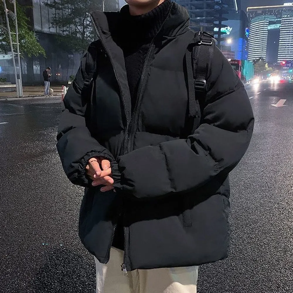 【D.studio】韓版加厚立領麵包外套(外套男冬天男裝衣服保暖外套冬天外套 羽絨外套長袖上衣防風外套J420)