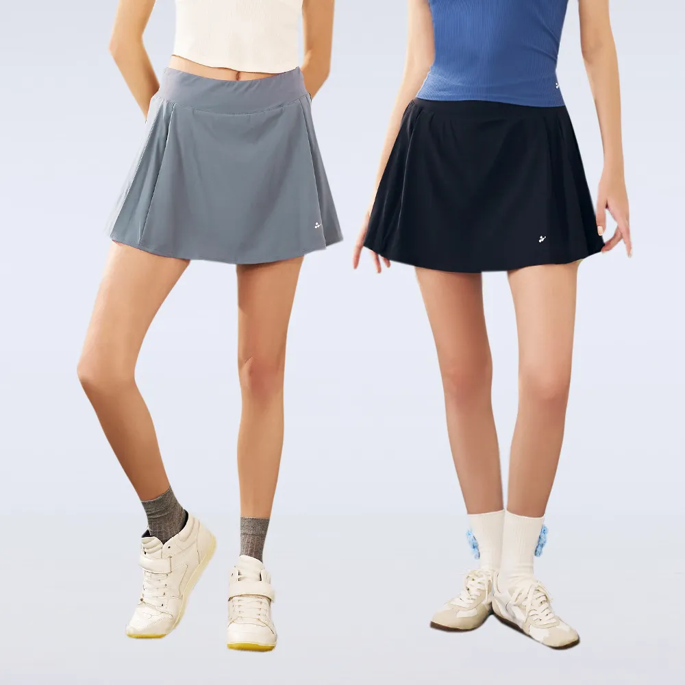 【YUANDONGLI 元動力】Cool+涼感運動短褲裙(三色;S-XL;4243332404)