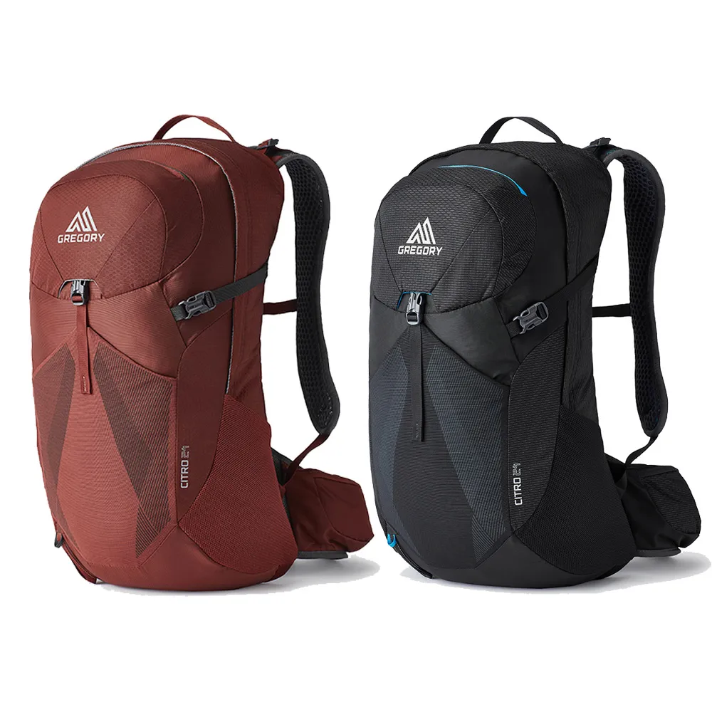 【Gregory官方直營】24L CITRO 多功能 登山背包 磚石紅 臭氧黑(抗撕裂 耐用 登山包 單日登山)