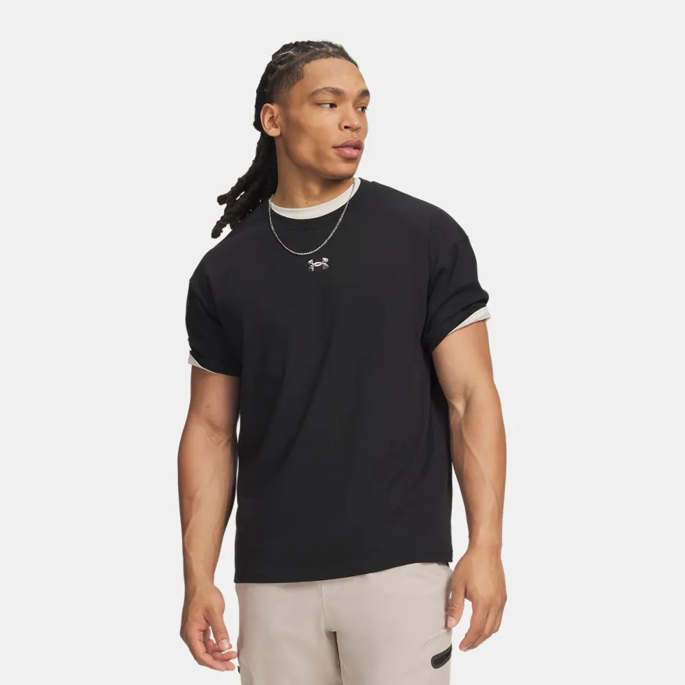 【UNDER ARMOUR】UA 男 HWT Metal Logo 短袖T-Shirt_6013618-008