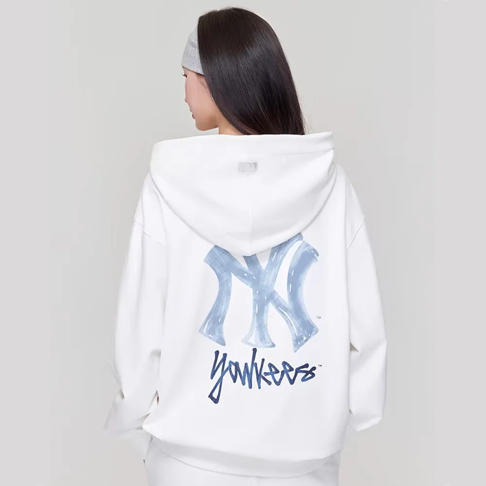 【MLB】背後大Logo連帽上衣 帽T 紐約洋基隊 (3AHDB0461-50IVS)